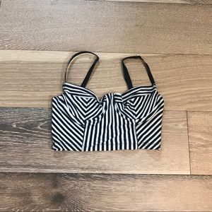 SOLD ✨American Apparel Striped Bustier Crop Top